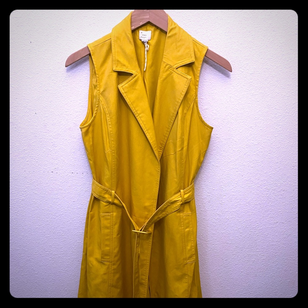 Brand new Mustard Trench Vest A New Day